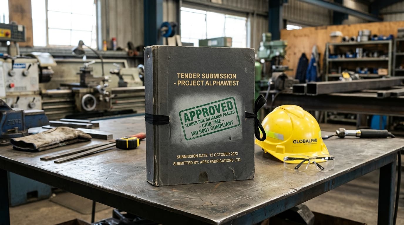 Industrial Engineering Tender Compliance Binder Stamped Approved CIDB 7ME
