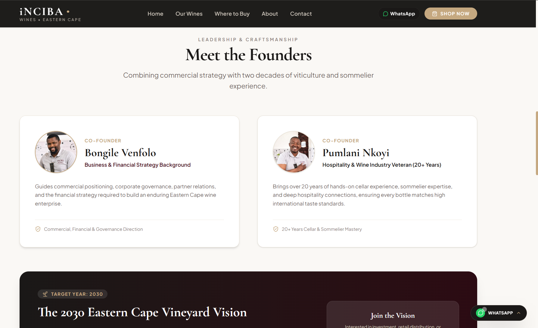 Leadership & Viticulture Craftsmanship screenshot